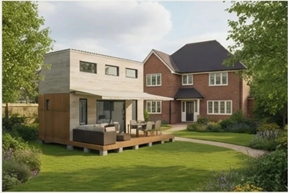 Pack Family+ — Studio Columna 19,5 m² + mezzanine intégrale, terrasse 18 m², capacité 4 personnes pour suite d'amis ou studio d'ado